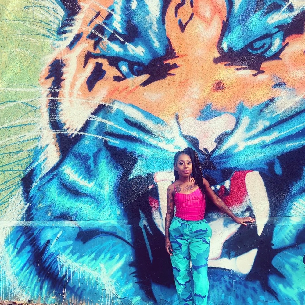 Blue Camouflage Sweatpants